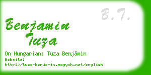benjamin tuza business card